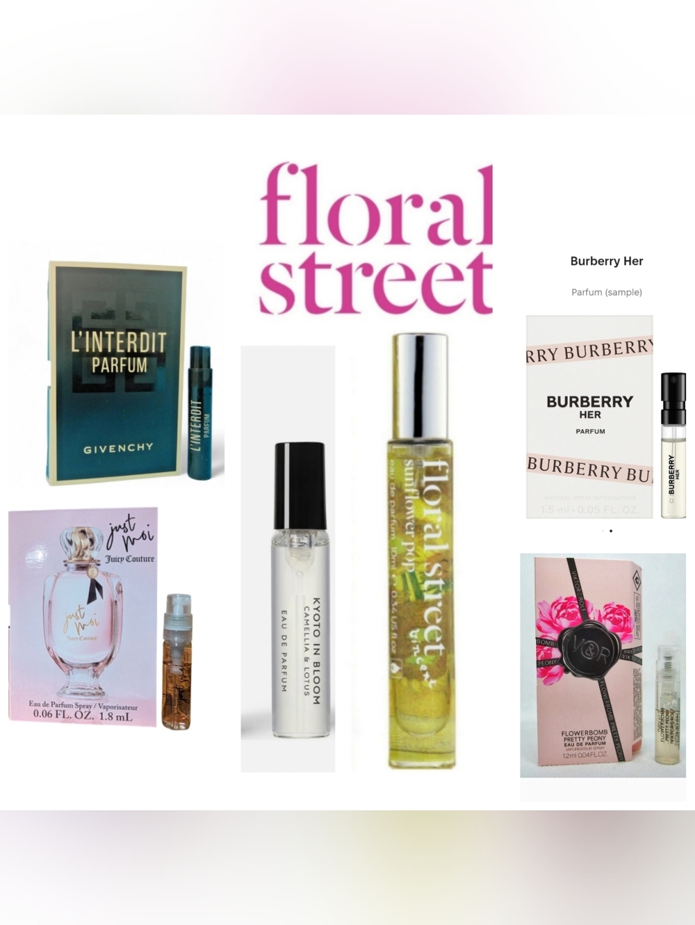 Floral Street, Givenchy, Just Couture Lot